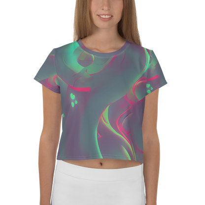 Women's Crop Tee - Neon Whisper