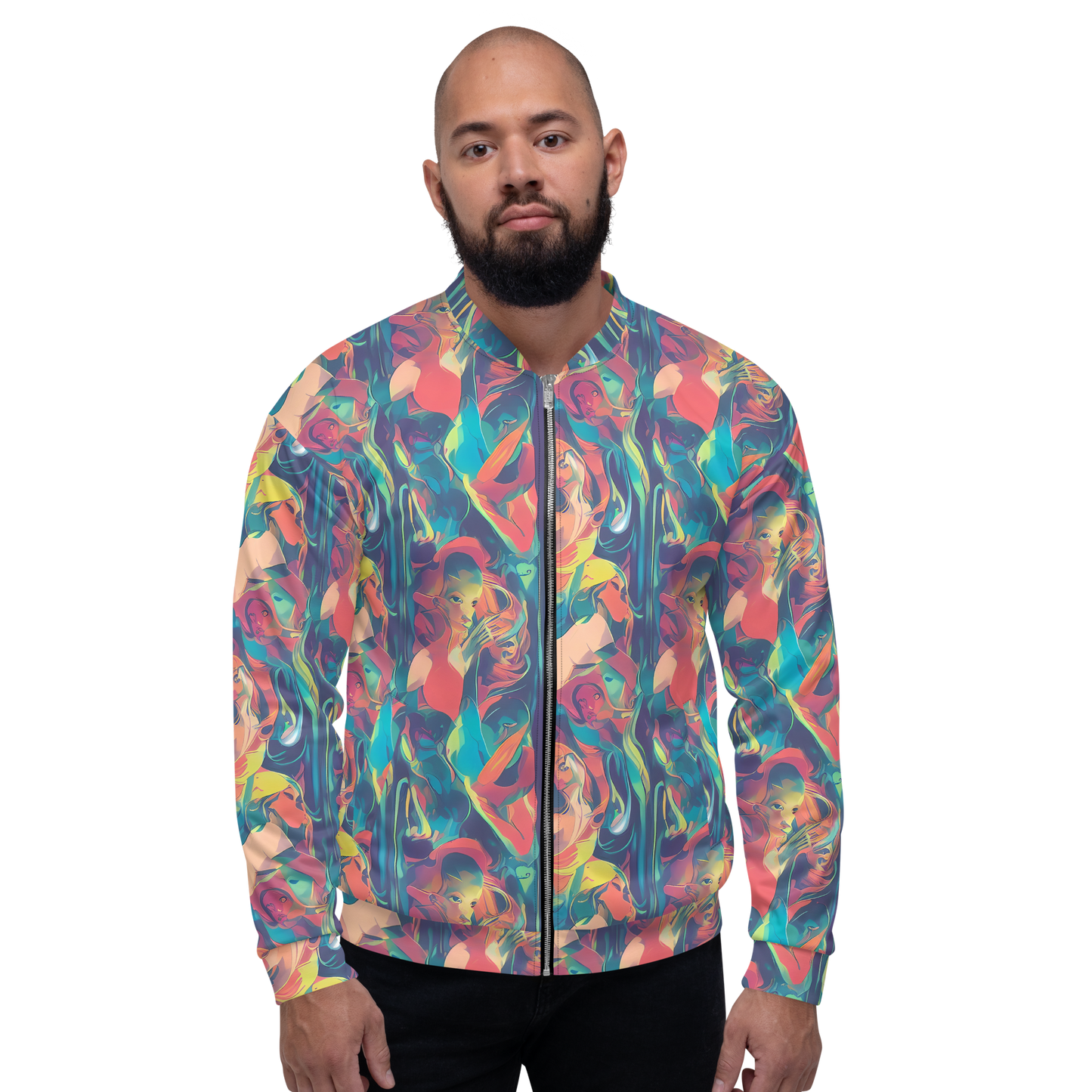 Bomber Jacket - Neon Aurora