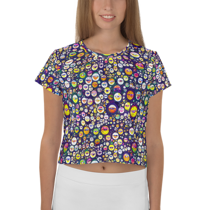 Women's Crop Tee - Whimsical Eyescape