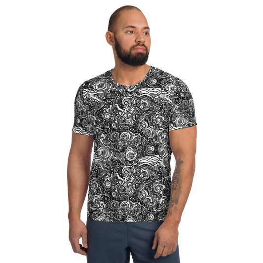 Men's Athletic T-Shirt - Swirling Stories