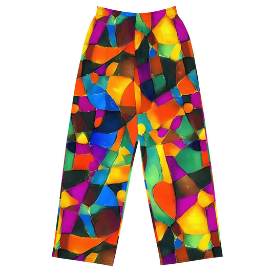 Wide-Leg Pants - Galactic Jigsaw