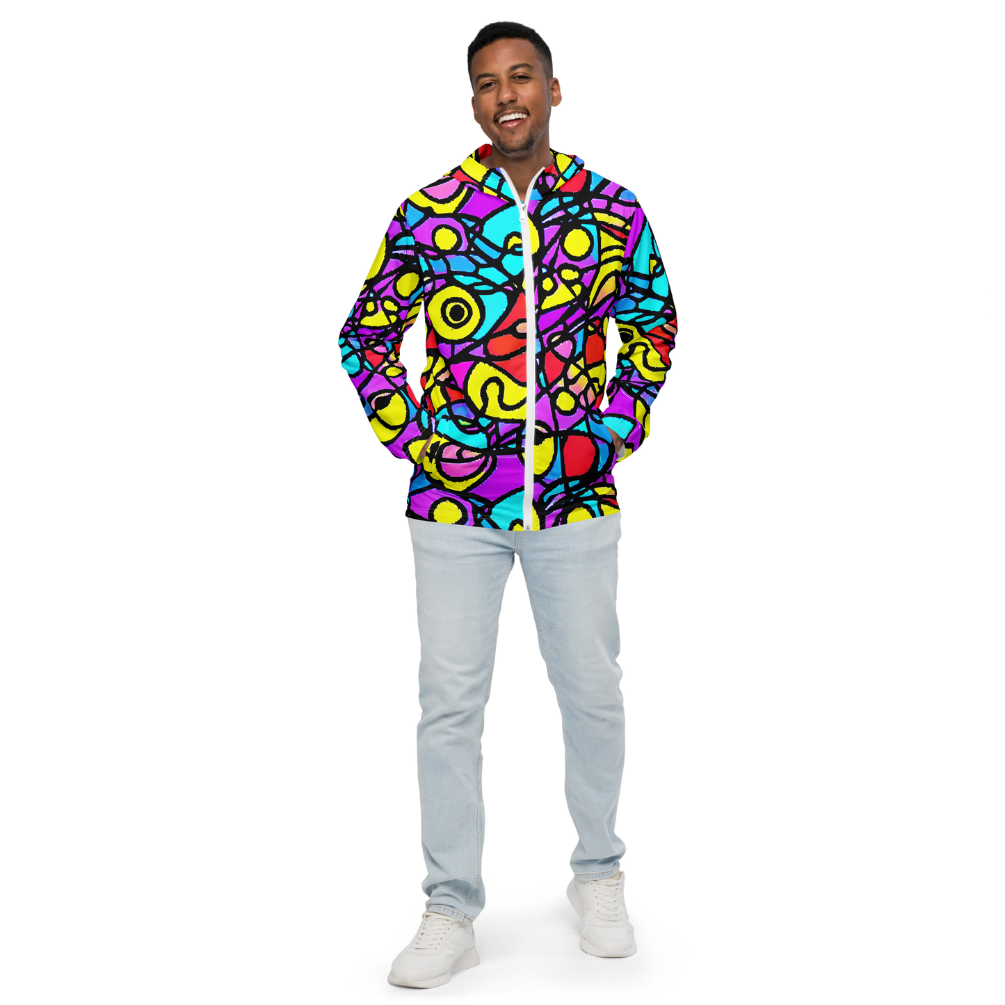 Men's Windbreaker - Radiant Chaos