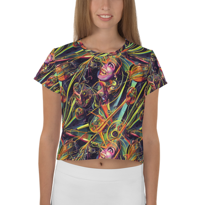 Women's Crop Tee - Psychedelic Deep Space