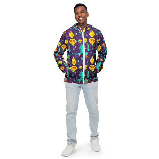 Men's Windbreaker - Cascading Prism