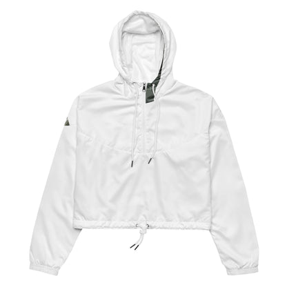 Women's Cropped Windbreaker - Urban Shadows