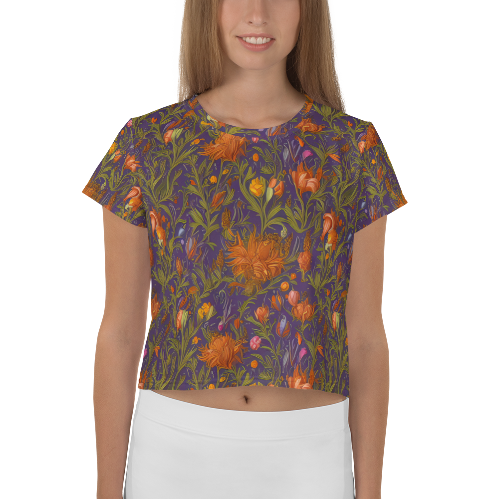 Women's Crop Tee - Botanical Nebula