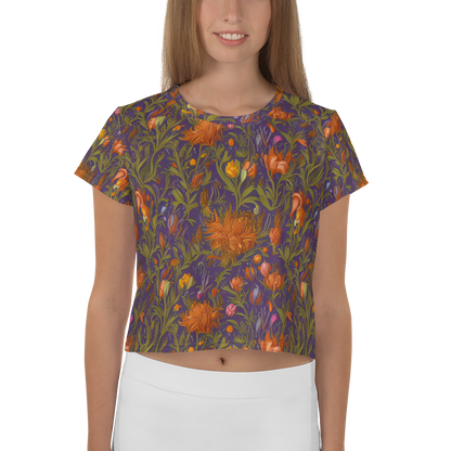 Women's Crop Tee - Botanical Nebula