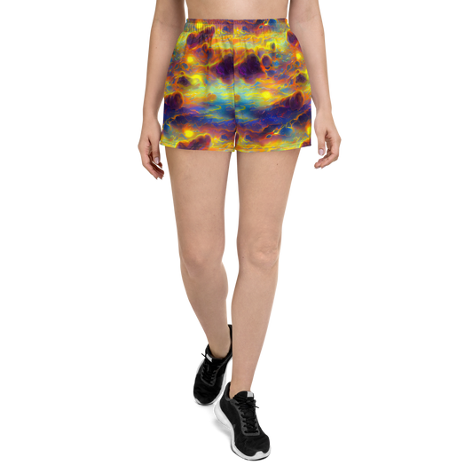 Women’s Athletic Shorts - Averin's Nebula