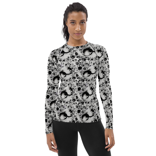 Women's Rash Guard - Crater Swirl