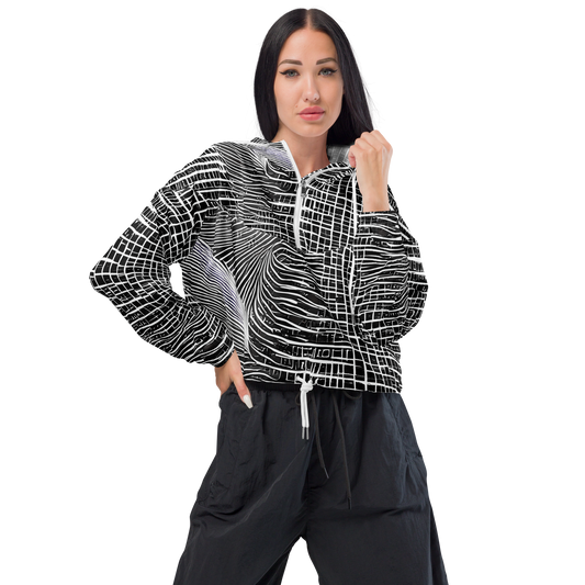 Women's Cropped Windbreaker - Urban Pulse