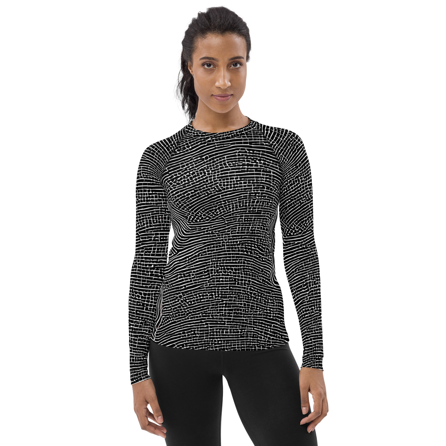 Women's Rash Guard - Zenith Stripes