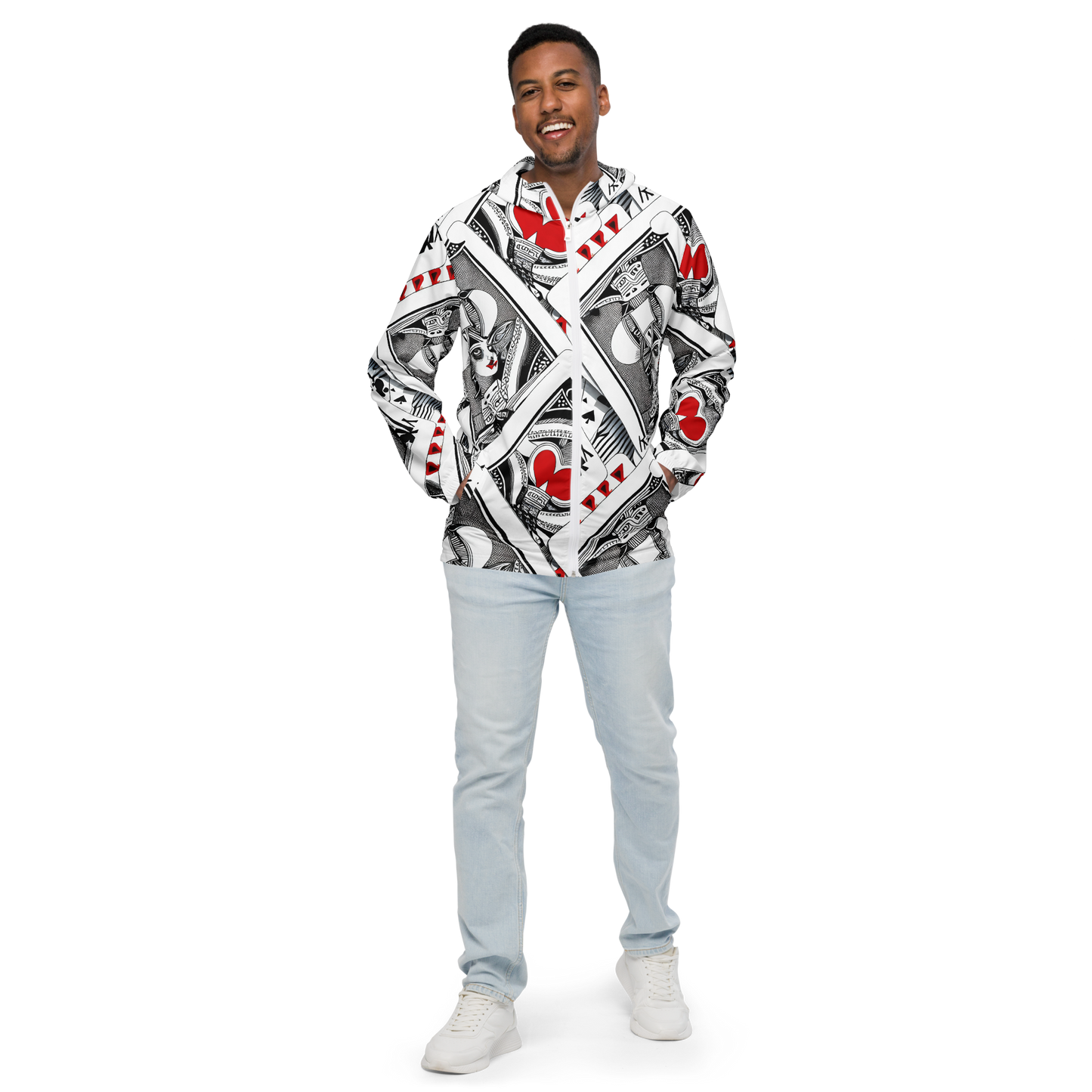 Men's Windbreaker - Fashion Print, By Carl Rahl