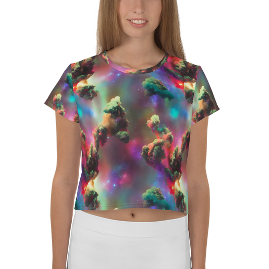 Women's Crop Tee - Nebula Dreams