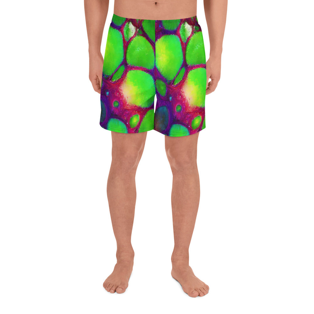 Men's Athletic Shorts - Acid Raindrops