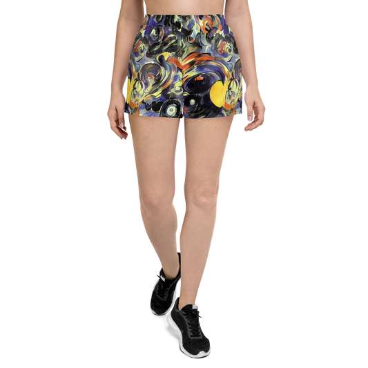 Women’s Athletic Shorts - Twilight Chaos