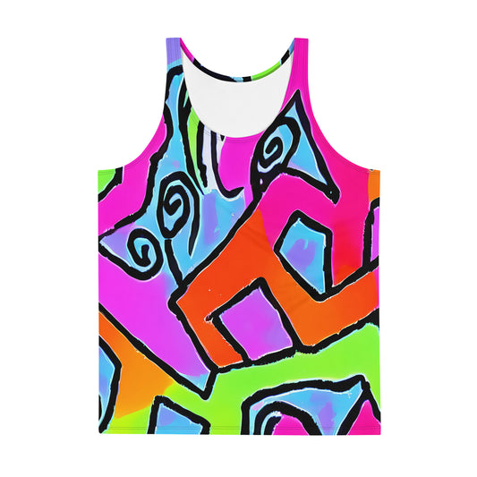 Men's Tank Top - Electric Mosaic