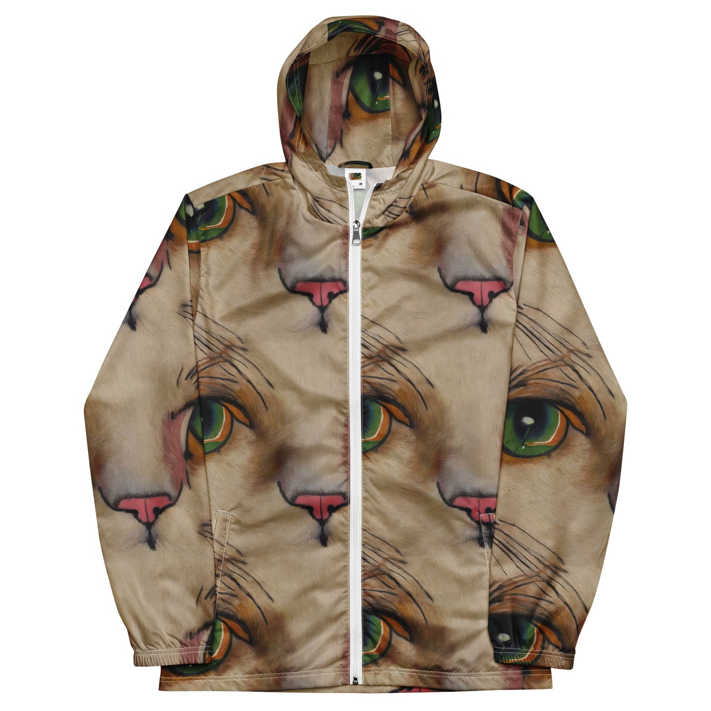 Men's Windbreaker - Emerald Gaze