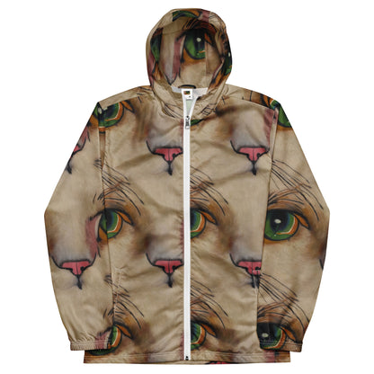 Men's Windbreaker - Emerald Gaze