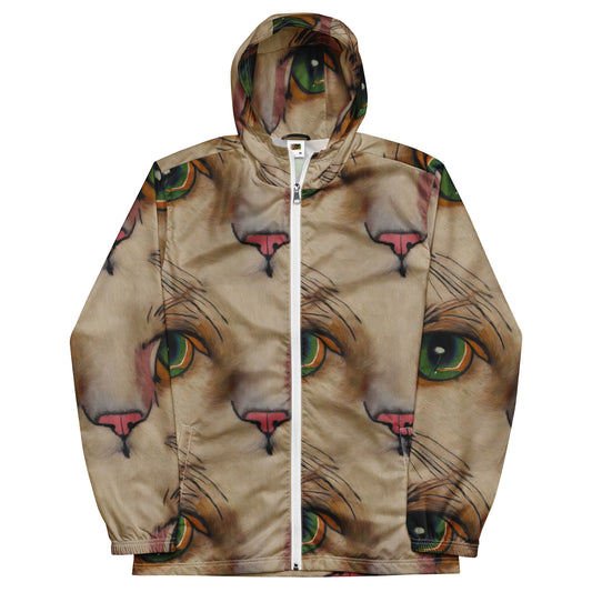 Men's Windbreaker - Emerald Gaze