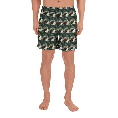 Athletic Long Shorts - Whiskered Enigma