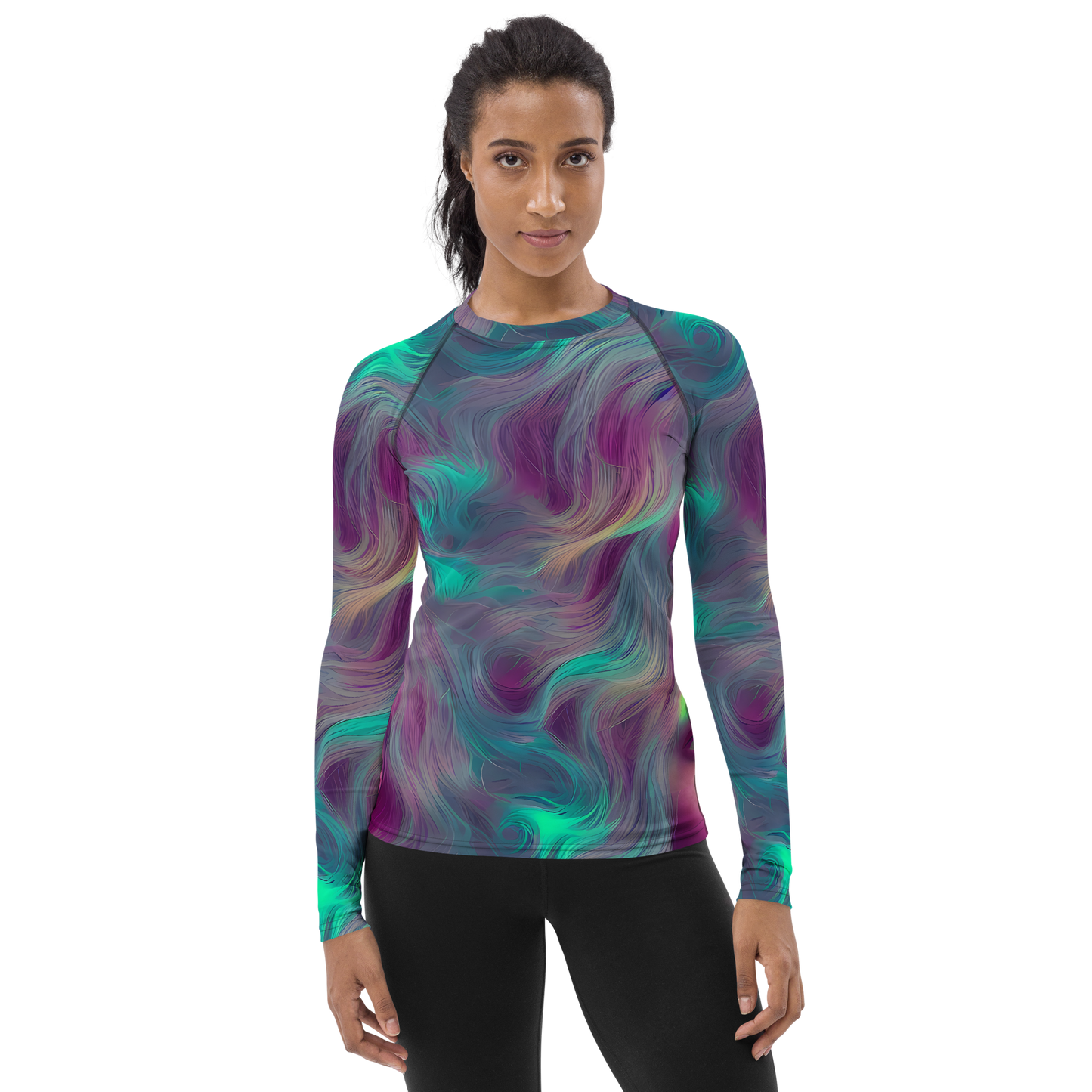 Women's Rash Guard - Surreal Tresses