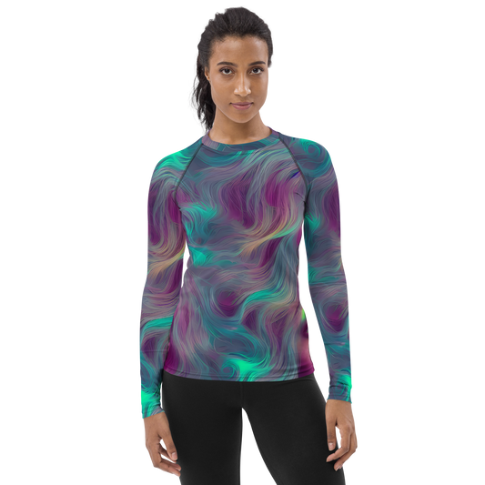 Women's Rash Guard - Surreal Tresses