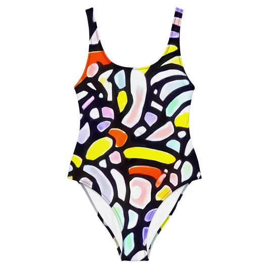 One-Piece Swimsuit - Cubist Carousel