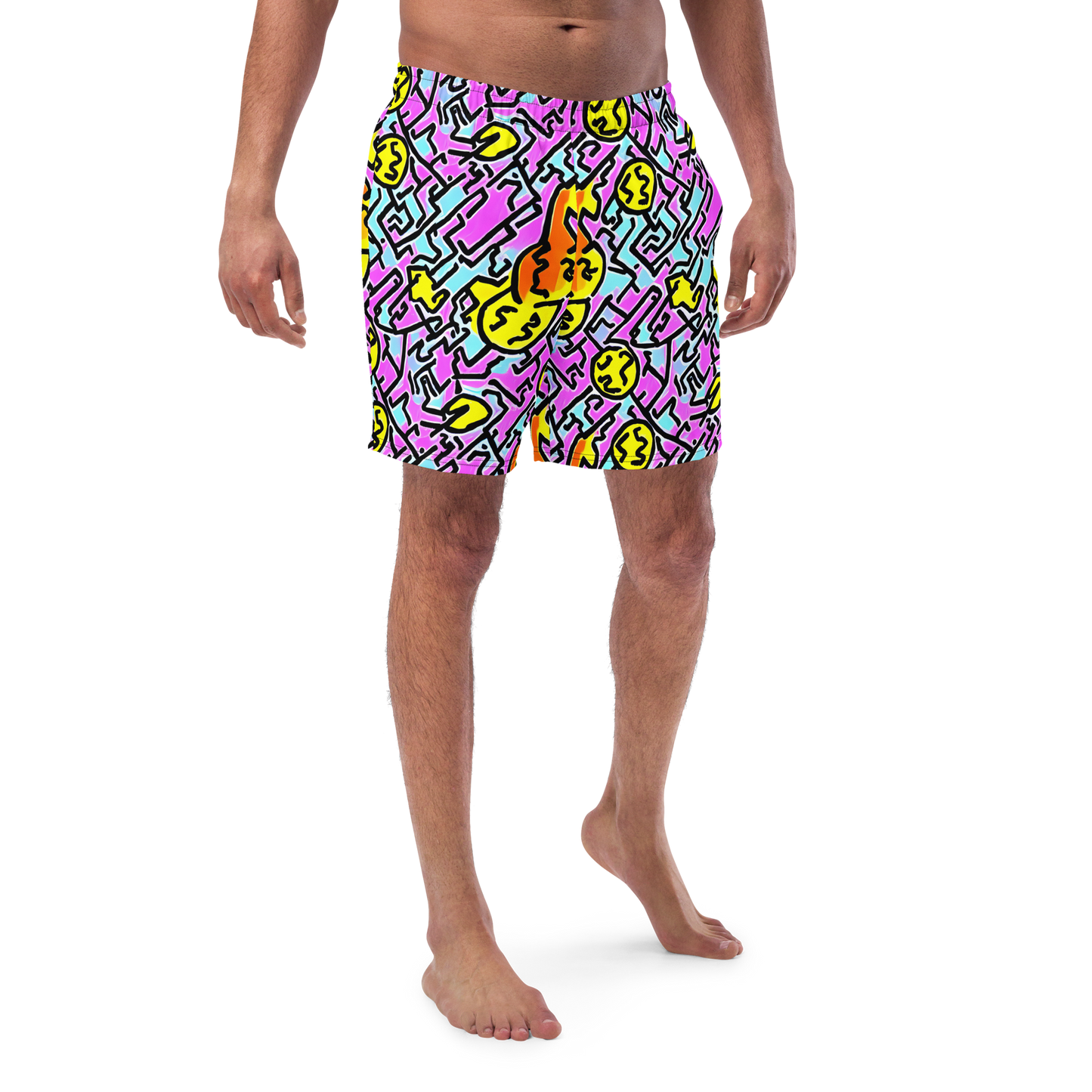 Swim Trunks - Punk Doodles