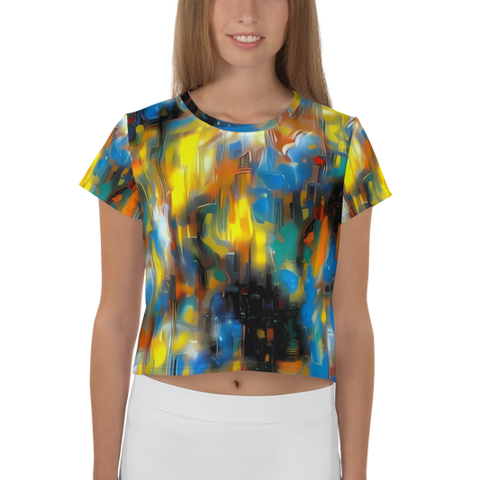 Women's Crop Tee - Wallis Warp