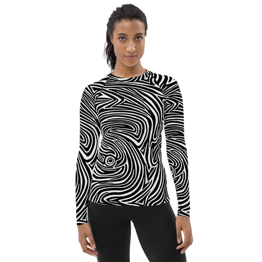 Women's Rash Guard - Vortex Veins