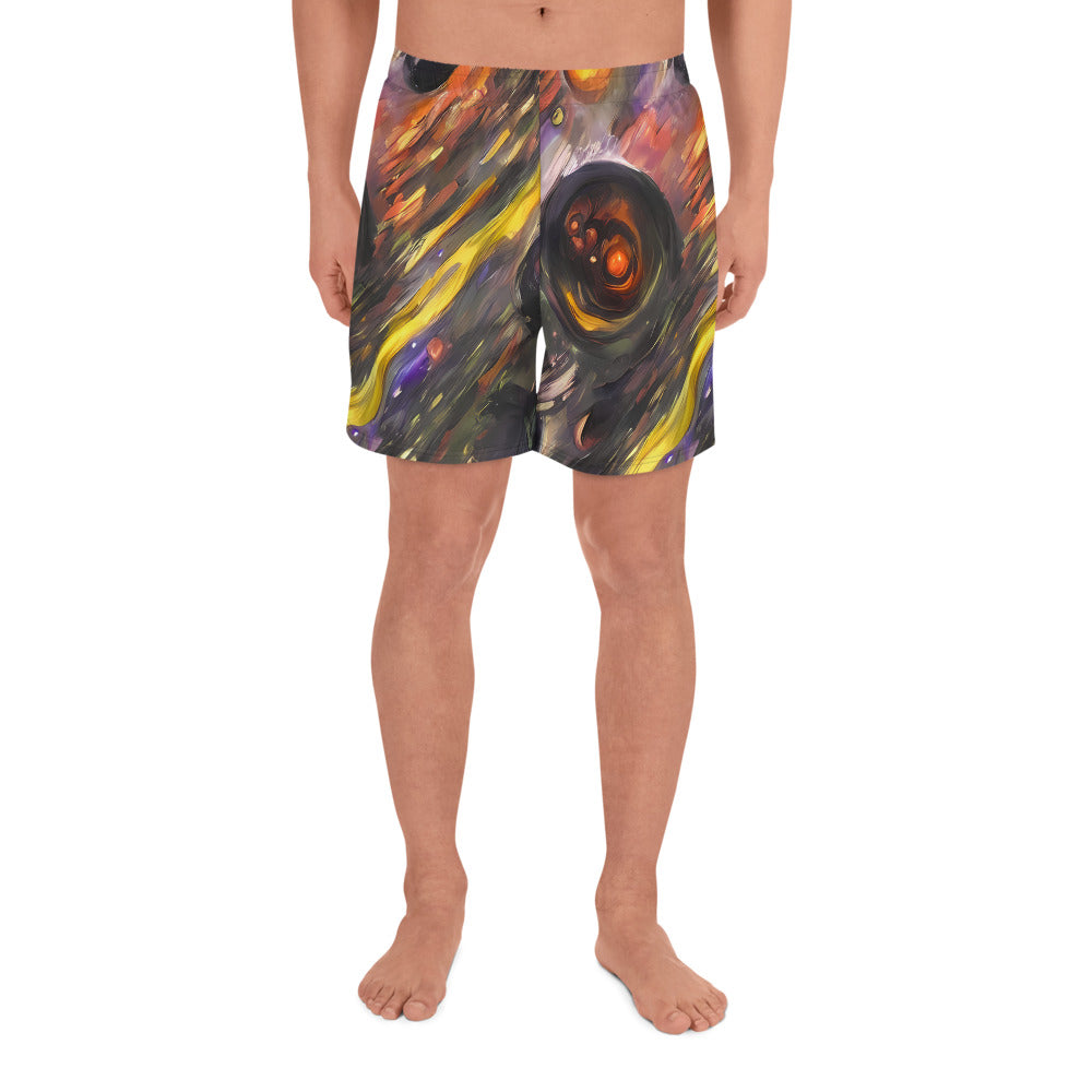 Men's Athletic Shorts - Orbiting Embers