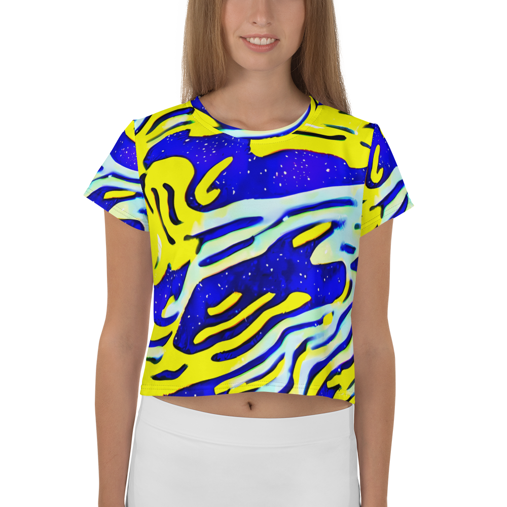 Women's Crop Tee - Electric Horizon