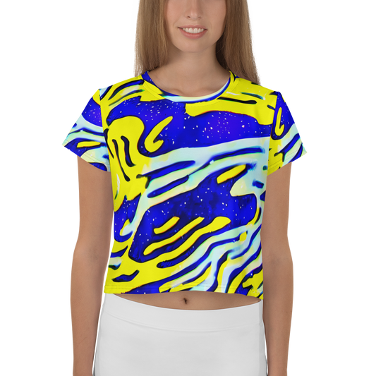 Women's Crop Tee - Electric Horizon