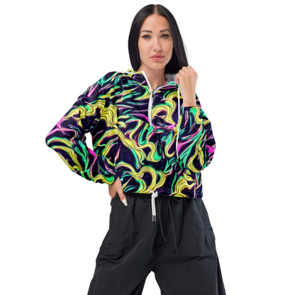 Women's Cropped Windbreaker - Casson's Whirl