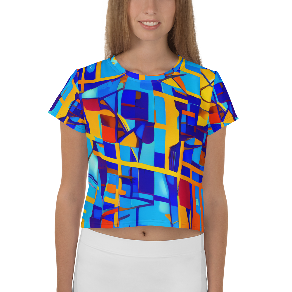 Women's Crop Tee - Radiant Labyrinth