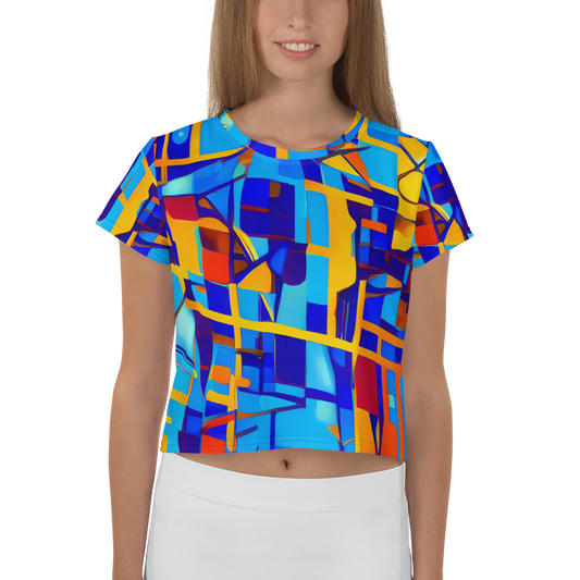 Women's Crop Tee - Radiant Labyrinth