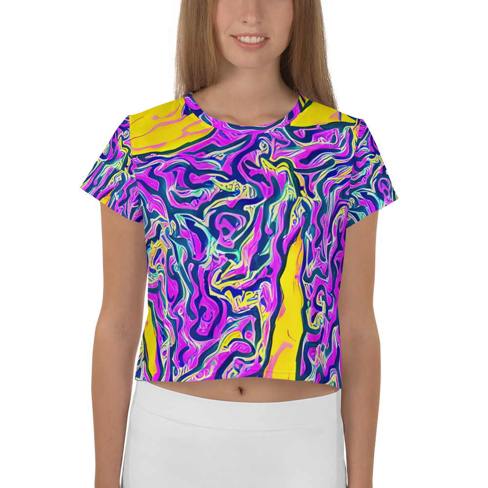 Women's Crop Tee - Zenith Waves