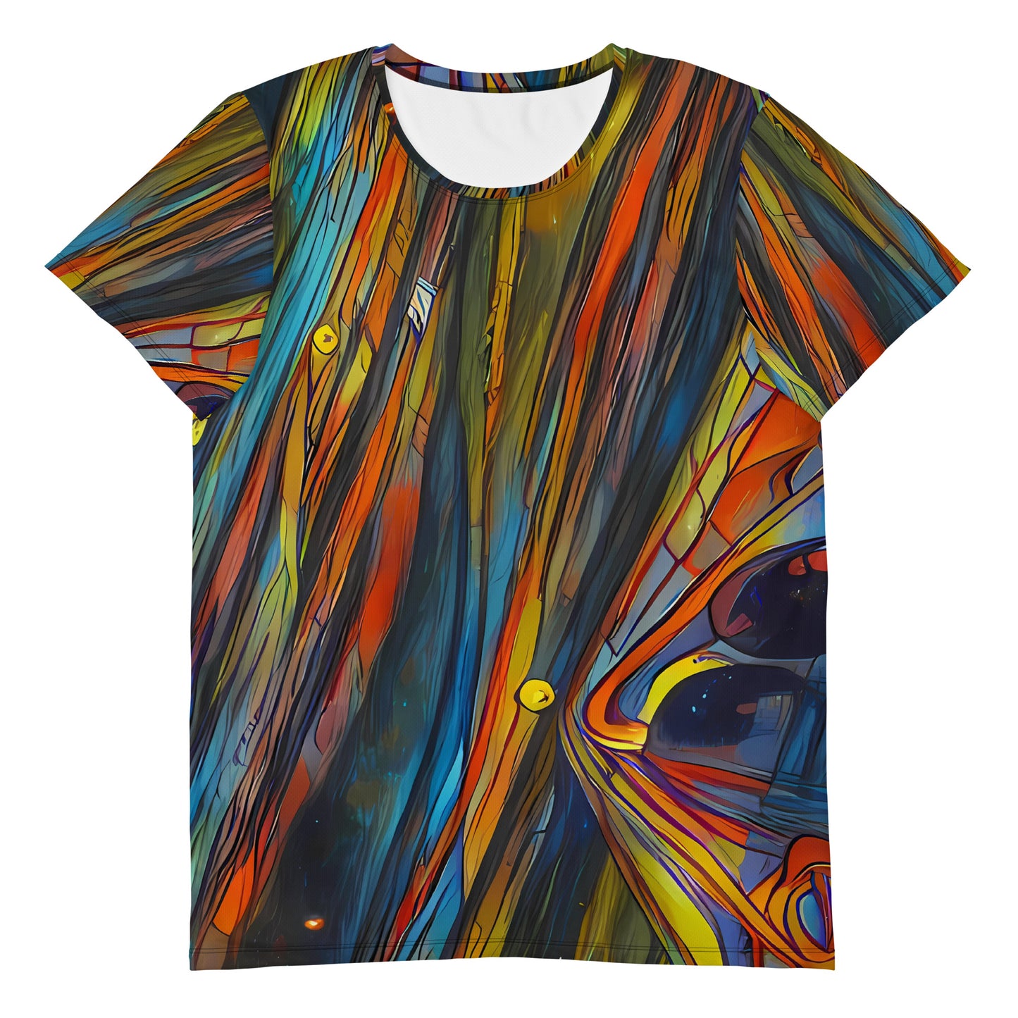 Men's Athletic T-Shirt - Spectral Strands