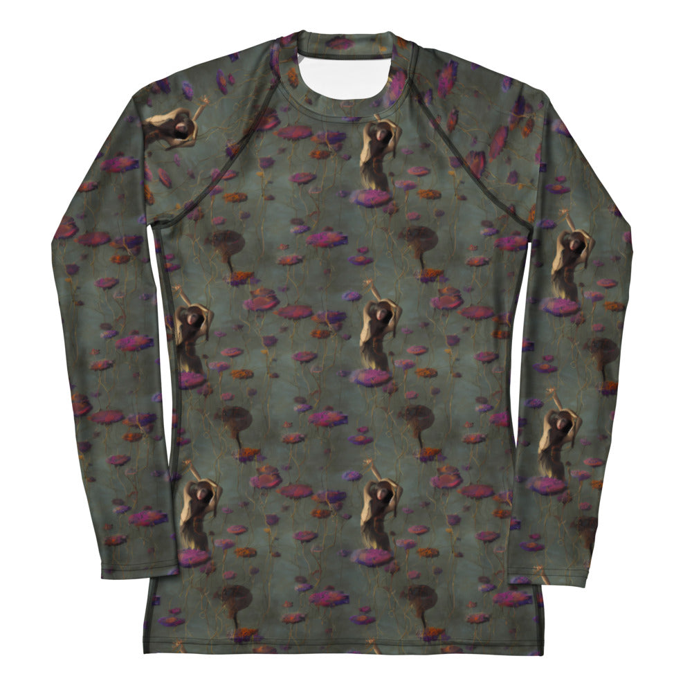 Women's Rash Guard - Ethereal Bloom