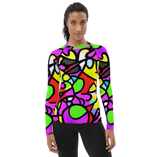 Women's Rash Guard - Vivid Serenade