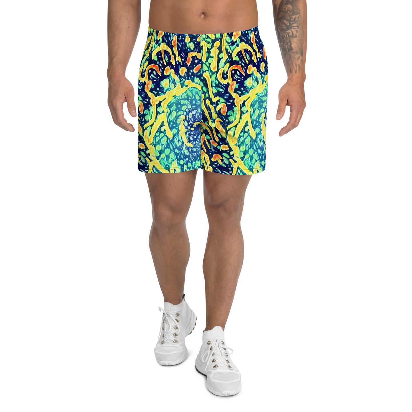 Men's Athletic Shorts - Vortex Glow