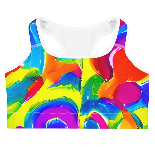 Sports Bra - Psychedelic Splash