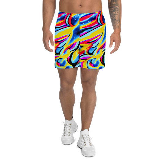 Men's Athletic Shorts - Electric Dreamscape