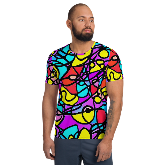 Men's Athletic T-Shirt - Radiant Chaos