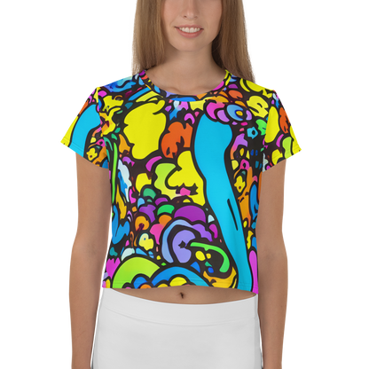 Women's Crop Tee - Kaleidoscope Garden