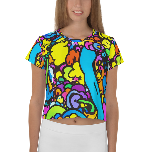 Women's Crop Tee - Kaleidoscope Garden