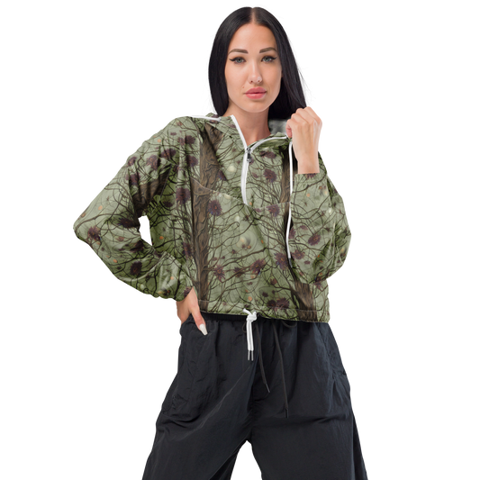 Women's Cropped Windbreaker - Kowch's Enigma