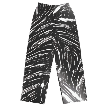 Wide-Leg Pants - Silver Swirl