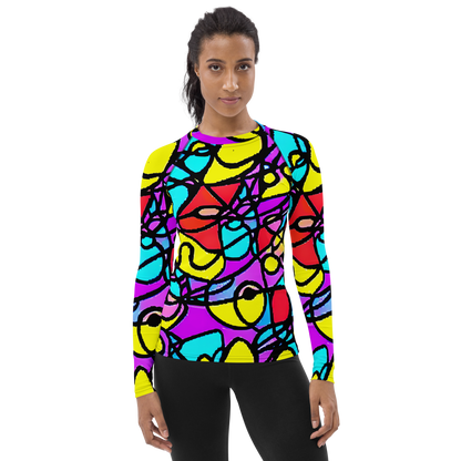 Women's Rash Guard - Radiant Chaos