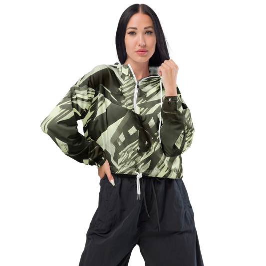 Women's Cropped Windbreaker - Shadow Stratum